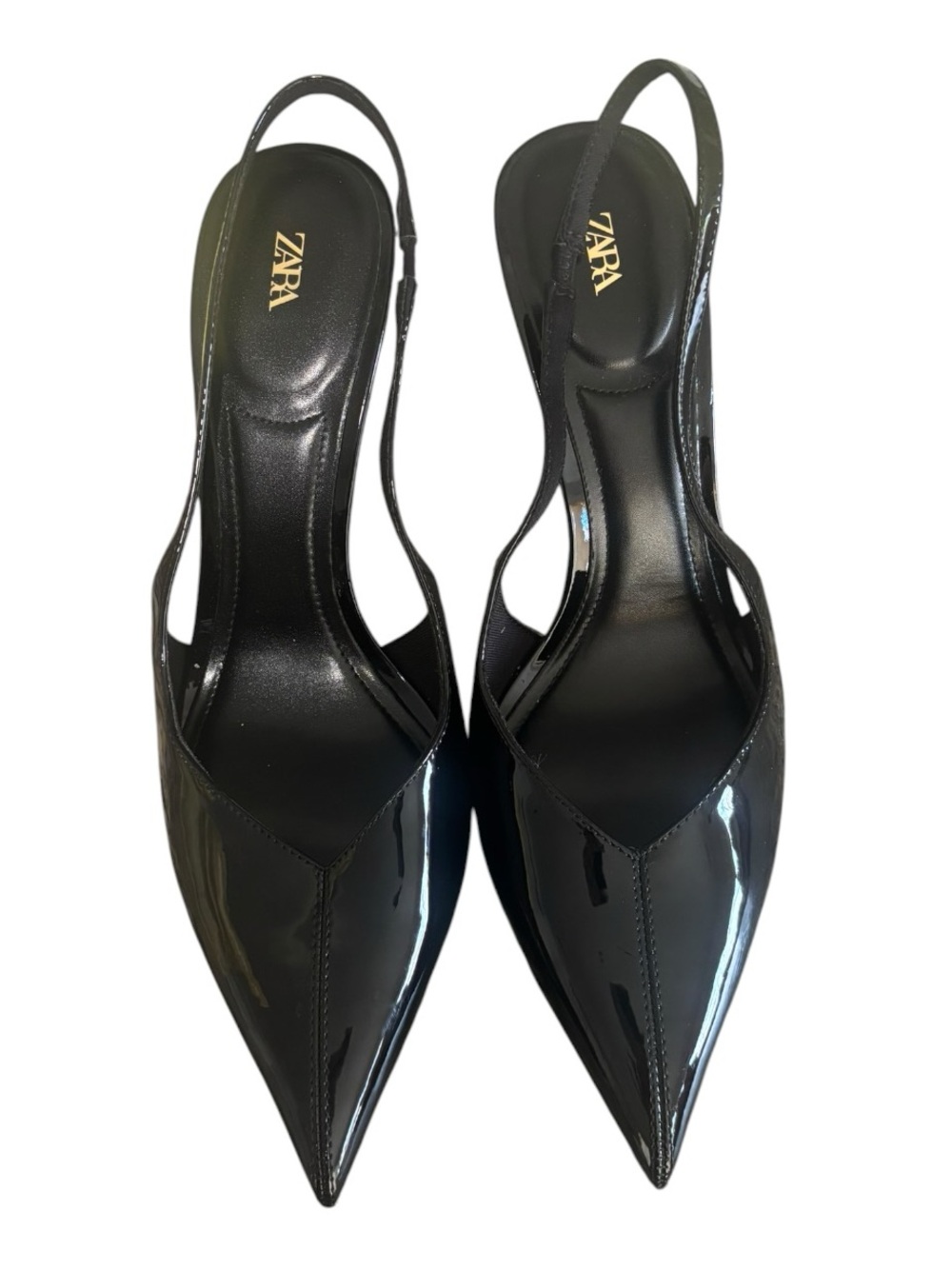 Zara Patent Slingback Pumps - Picture 4 of 9